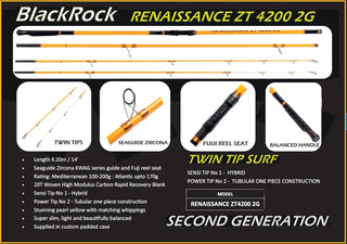 Blackrock Renaissance ZT 4200 2G Twin Tip Surf Rod