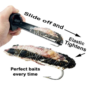 Fish Simple Bait  Assist Tool With Belt Handy Tool Black
