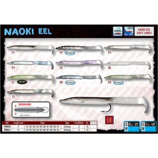 Fishus Naoki Eels 110mm/4.5in - Taskers Angling