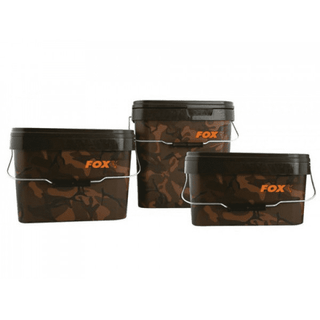 Fox Camo Square Bucket - taskers-angling