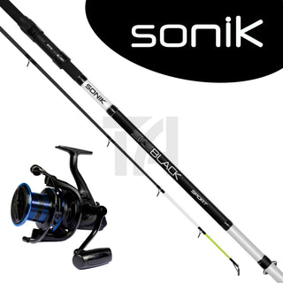 Sonik Black 14ft Rod & Reel Combo