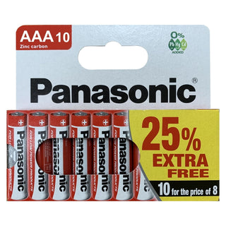 Panasonic AAA Zinc Batteries 10pk