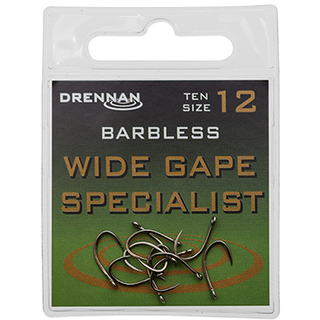 Drennan Wide Gape Specialist Barbless Eyed - Taskers Angling