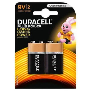 DURACELL 9V TWIN PACK - taskers-angling