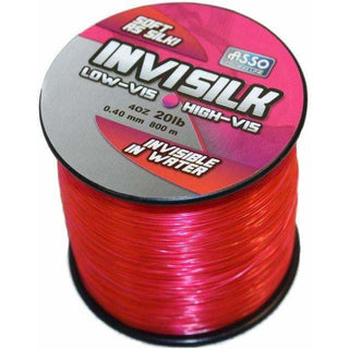 Asso Invisilk Line 4oz Spool Fluoro Red - taskers-angling