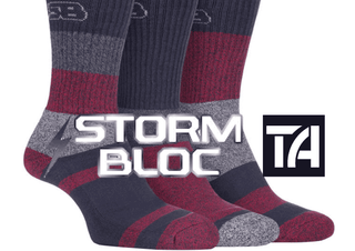 Saturday Special - Storm Bloc Mens Breathable Anti-Blister Cotton Socks ** SAVE £5 **