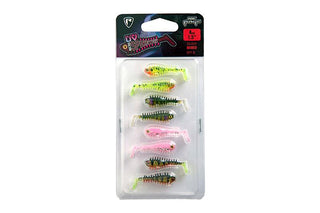 Fox Rage UV Micro Spikey 4cm Mixed Colour Lure Pack (8 Pieces)