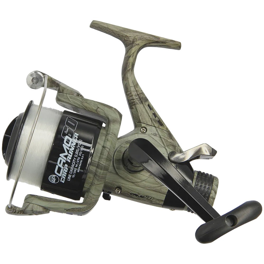 carp fishing reels uk Angling Pursuits Camo 60 Carp Runner Reel – Taskers Angling
