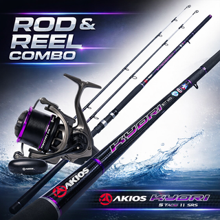 AKIOS KYORI 405 13ft 6 TT 2 Piece Rod & KYORI ST8 Reel Combo