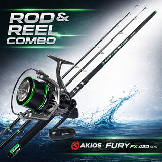 Akios Fury FX 450M TT Twin Tip Continental Rod 4.5m Combo