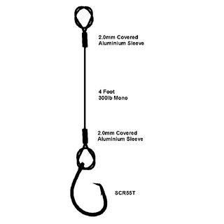 Cox & Rawle Big Game Circle Biter Trace Nylon