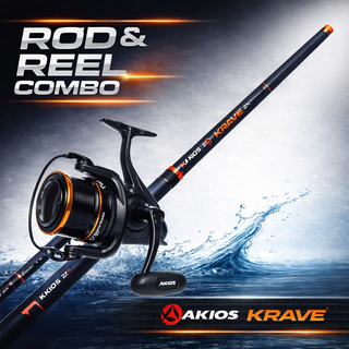 Akios Krave KX390 13ft 2 Piece & Krave KX8 Reel Combo