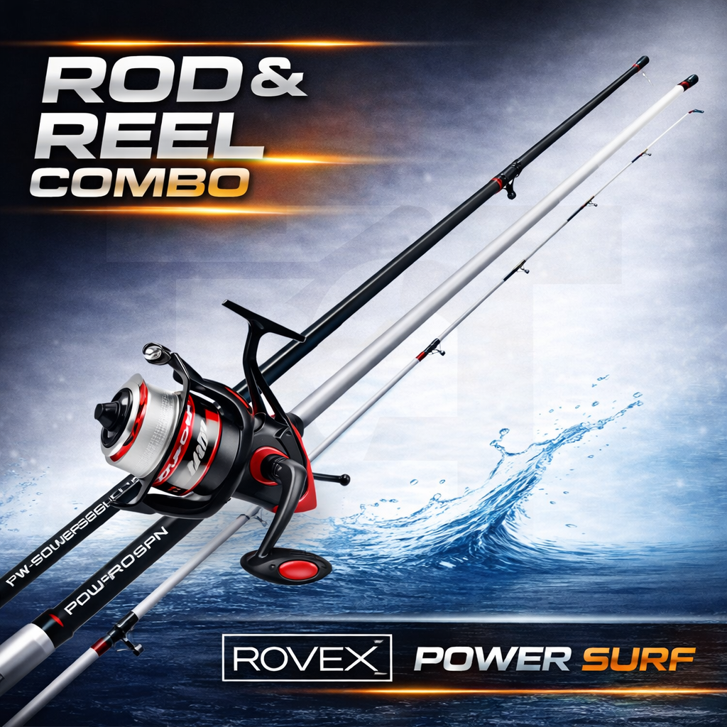 bass lure rods uk Rovex Power Surf Spin Lure Bass Combo 8ft6 25-60g – Taskers Angling
