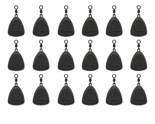 Avid Carp Flat Pear Swivel Lead - 20 Pack