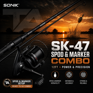 Sonik SK-47 Spod/Marker 12ft With Sonik Turbo Spod Reel Combo
