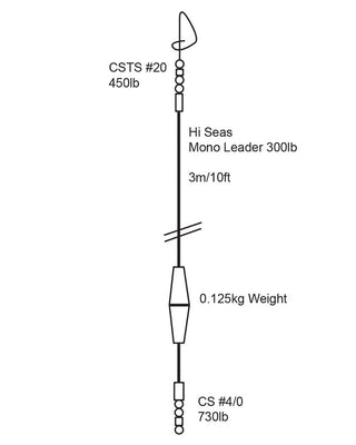 Cox & Rawle Nylon Rubbing Leader 300lb