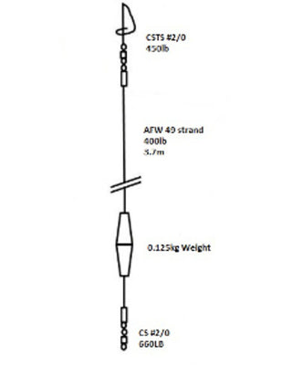 Cox & Rawle Wire Rubbing Leader 400lb