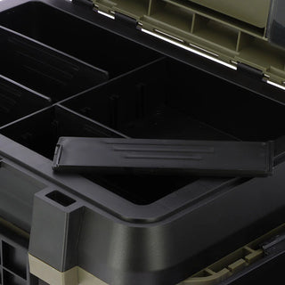 NGT QuickFish Seat Box with Side Tray and Carry Handle