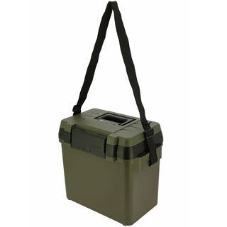 NGT QuickFish Seat Box with Side Tray and Carry Handle
