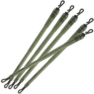 NGT Lead Stems - Pack of 5, 8cm Stems with Swivel and Ring