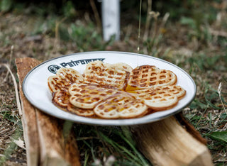 Petromax Set of 2 Enamel Plates White