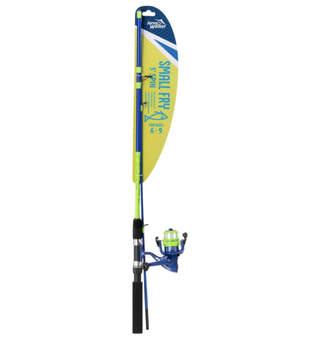 Jarvis Walker Small Fry 5ft Spin Combo Blue/Green Chartreuse