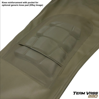 Team Vass 220 Winter Lined Bib & Brace - Waterproof - Khaki Edition