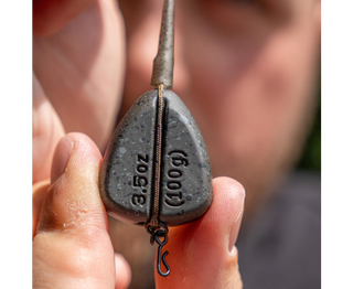 Avid Carp Inline Flat Pear Groove Lead - 20 Pack