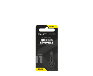Avid Carp Outline QC Ring Swivel - Size 11