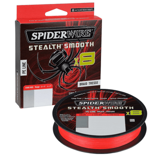 SpiderWire Stealth Smooth8 x8 PE Braid 150m Code Red