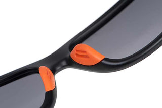 Fox Collection Black Orange Shades - Brown Lens