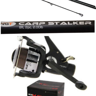 NGT Stalker Carp 8ft Combo Black