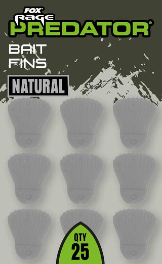 Fox Rage Bait Fins Natural 25pk