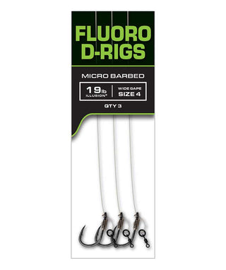 Fox Carp Ready Rigs Fluoro D Rig - 3pk