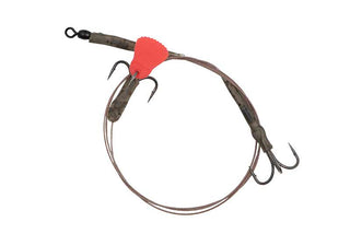 Fox Rage Predator Twin Treble Trace 52cm Barbed 40lb