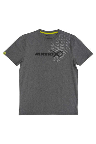 Matrix Hex Print T-Shirt Grey