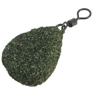 NGT Flat Pear Gravel Green Swivel Leads 10 pack