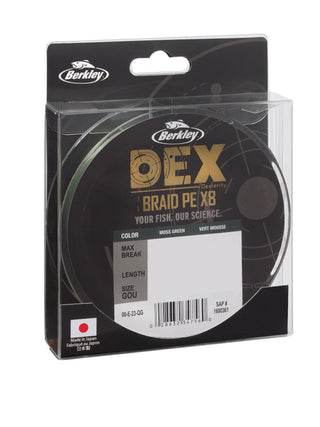 Berkley DEX x8 Braid 150m 0.12mm 20lb/9kg