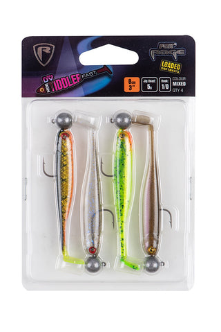 Fox Rage UV Mini Tiddler Fast 8cm 5g Loaded Lure Pack