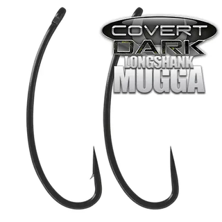 Gardner Covert Dark Longshank Mugga Hooks Barbless - taskers-angling
