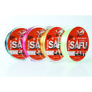 Yuki Safu Cast Tapered Leaders Clear/Red 0.30mm-0.57mm - Taskers Angling