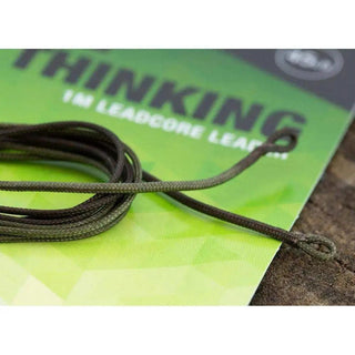 THINKING ANGLERS 1M LEADCORE LEADER 45LB  OLIVE CAMO - taskers-angling