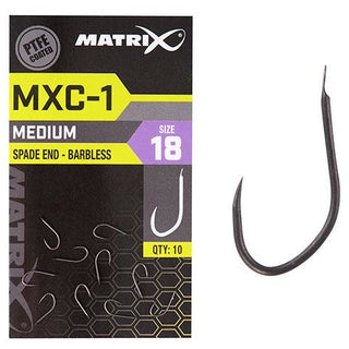 Matrix MXC-1 Barbless Spade End Hooks - Taskers Angling
