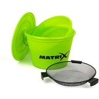 Matrix Lime Bucket Set inc tray and riddle - Taskers Angling