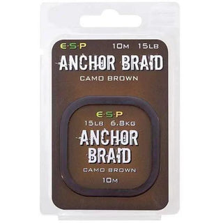 ESP Anchor Braid Gravel Brown - taskers-angling