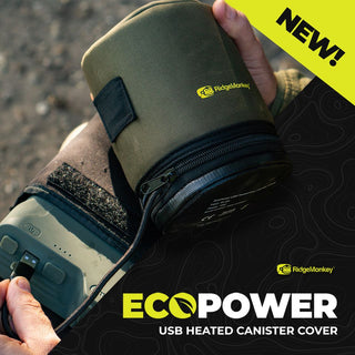 RidgeMonkey Ecopower USB Heated Gas Canister Cover - Taskers Angling