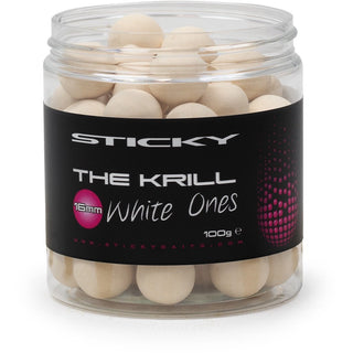 Sticky Baits The Krill Pop Ups White 14mm - Taskers Angling