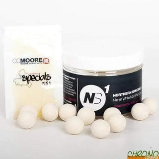 C C Moore NS1 Pop Ups + White 14mm Pot - taskers-angling
