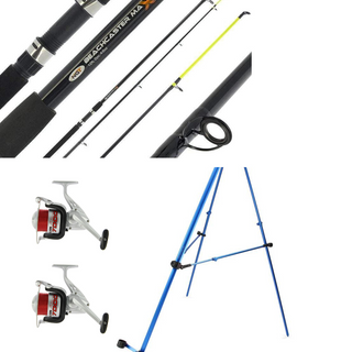 Angling Pursuits Beachcaster Max Package With Deluxe Tripod - Taskers Angling