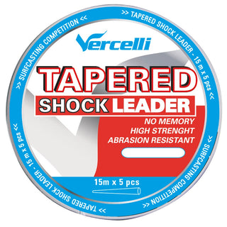 Vercelli Tapered Shock Leader - Transparent - 0.37-0.70mm